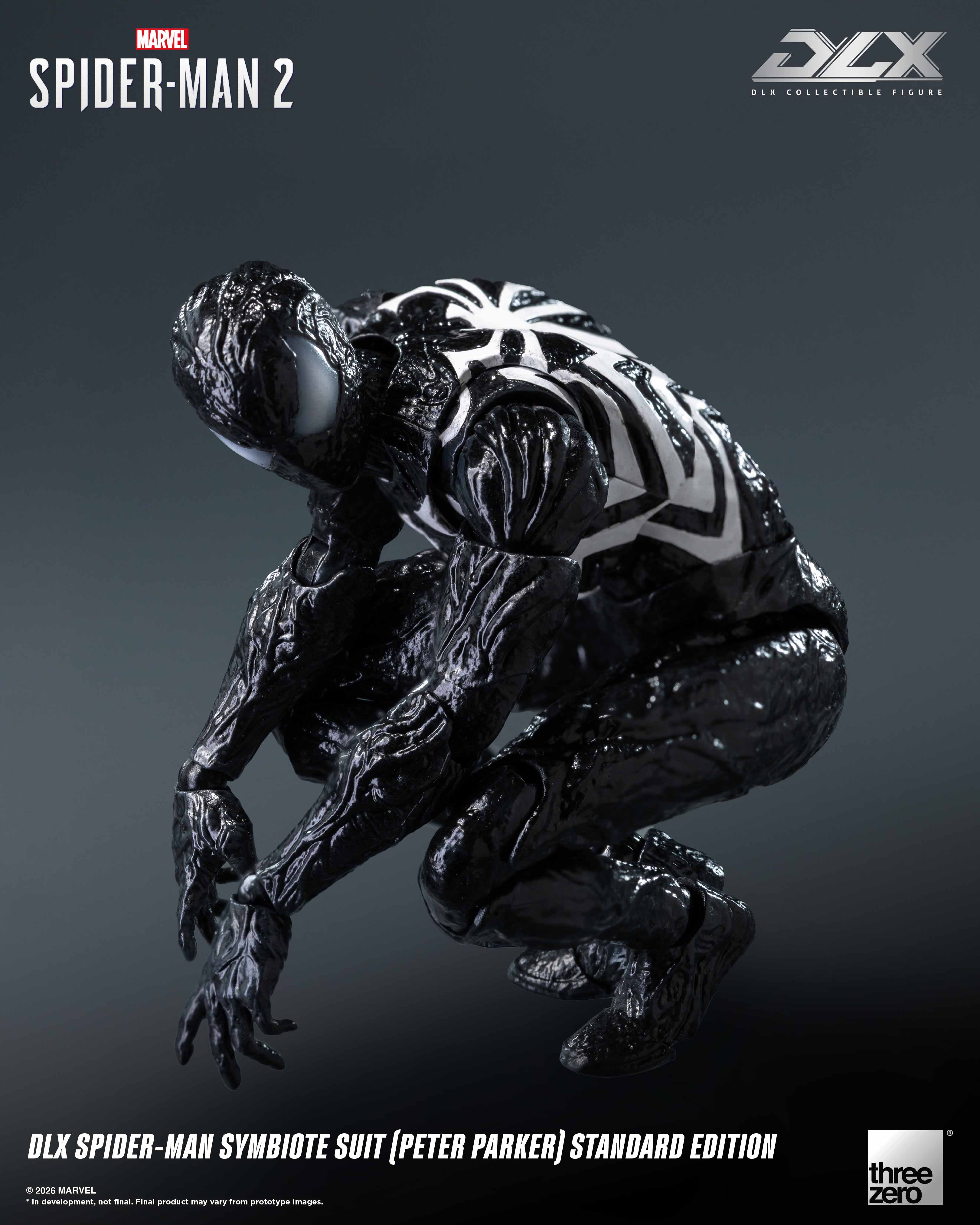 Marvel's Spider-Man 2 DLX Spider-Man Symbiote Suit (Peter Parker) Standard Edition Action Figure Gallery Image 10