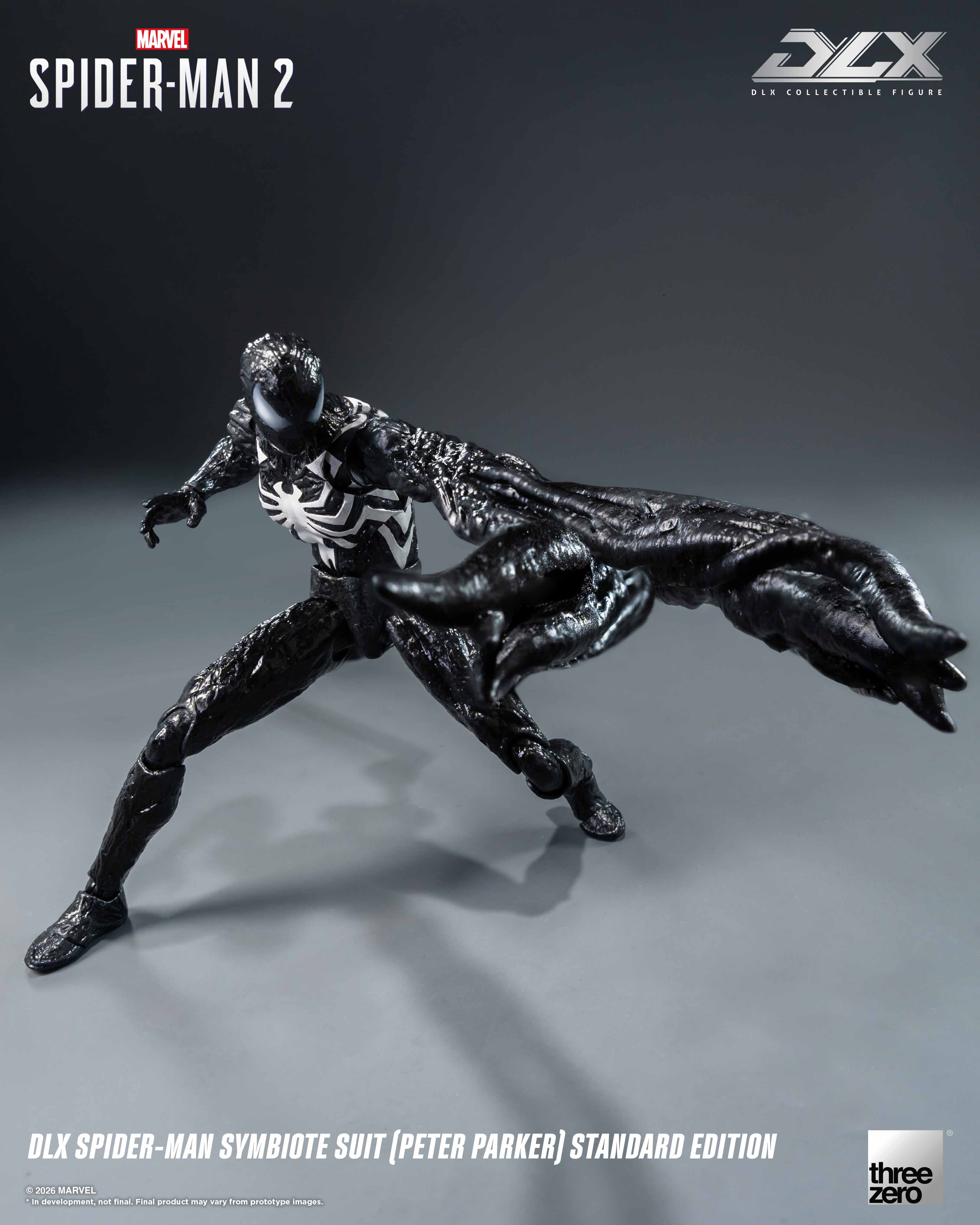 Marvel's Spider-Man 2 DLX Spider-Man Symbiote Suit (Peter Parker) Standard Edition Action Figure Gallery Image 11