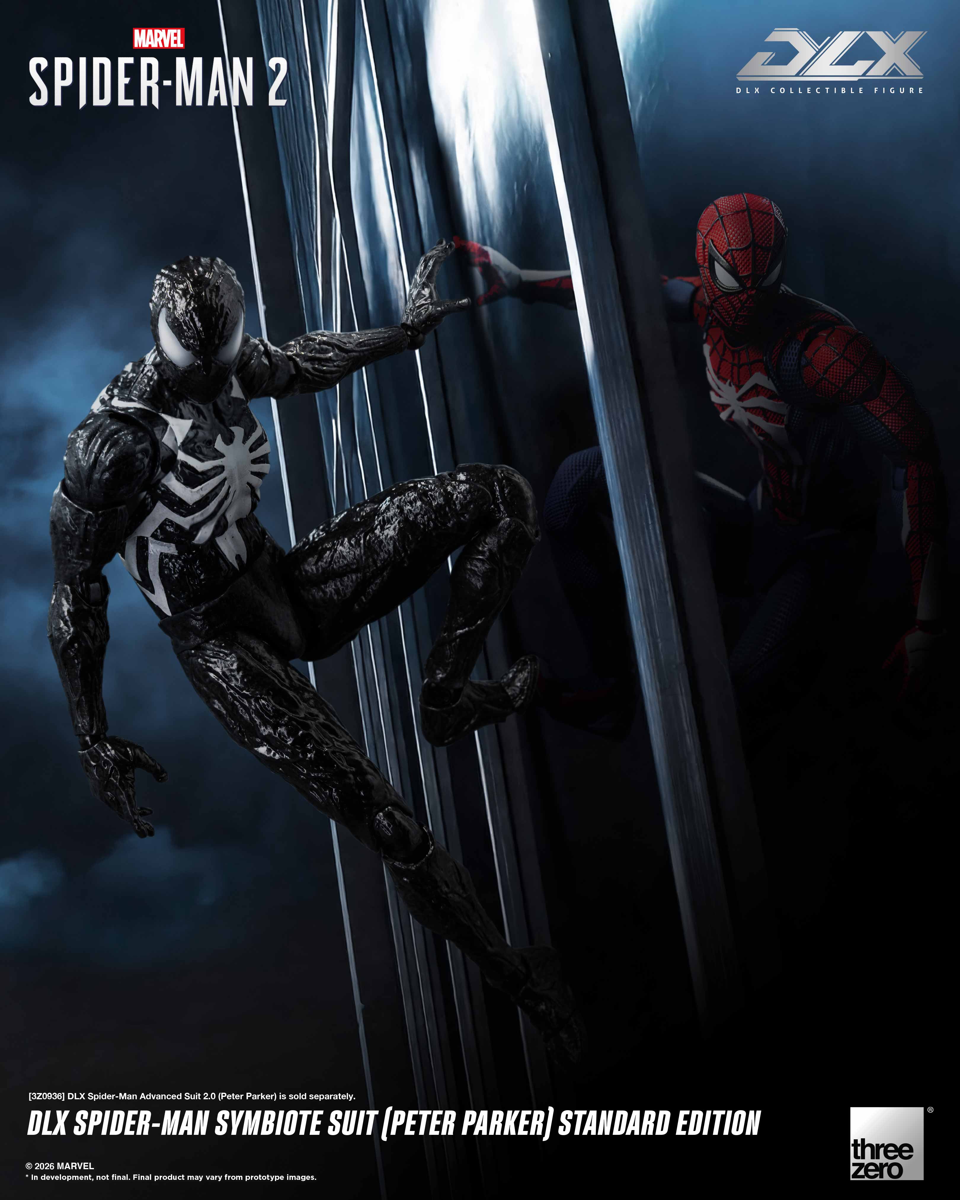 Marvel's Spider-Man 2 DLX Spider-Man Symbiote Suit (Peter Parker) Standard Edition Action Figure Gallery Image 18