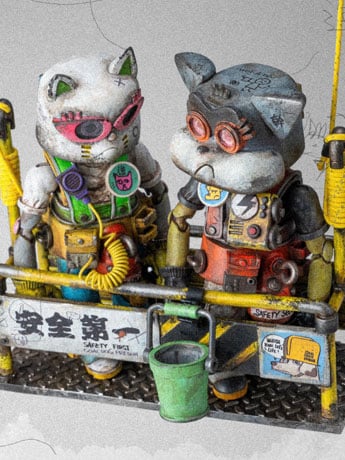 Image of Steel Cake Series Roo & Bow Action Figure Set