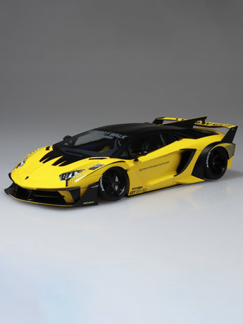 Liberty Walk #25 LB Silhouette Works Lamborghini Aventador GT Evo Ver.1 1/24 Scale Model Kit Gallery Image 2