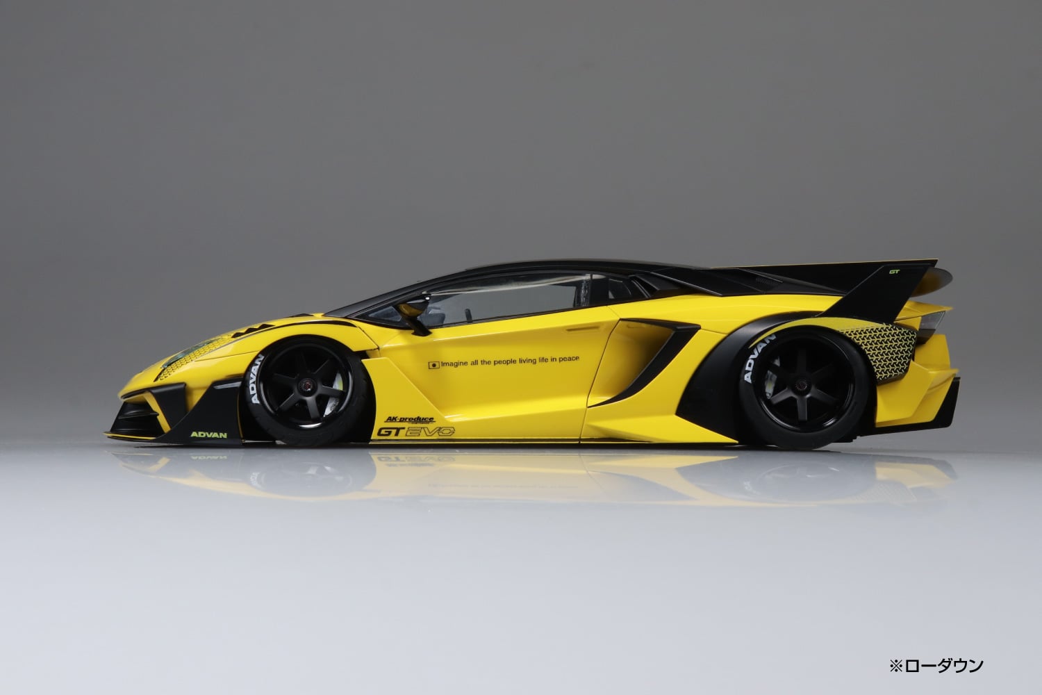 Liberty Walk #25 LB Silhouette Works Lamborghini Aventador GT Evo Ver.1 1/24 Scale Model Kit Gallery Image 5