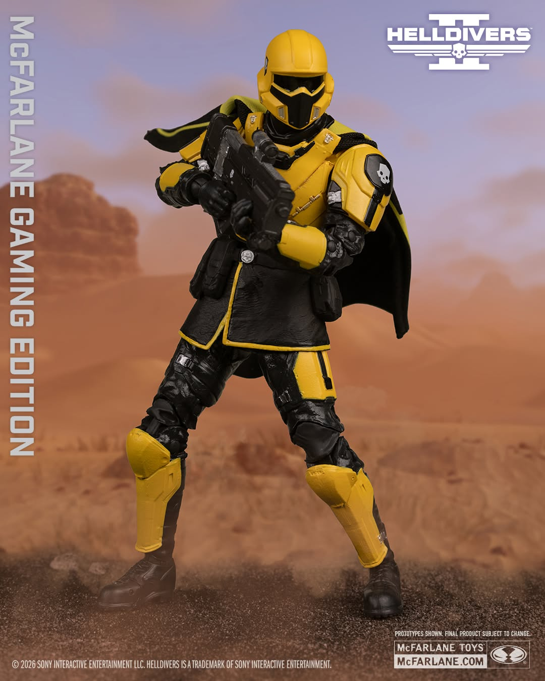 Helldivers 2 McFarlane Gaming Edition T4-40 Gold Eagle Action Figure Gallery Image 3