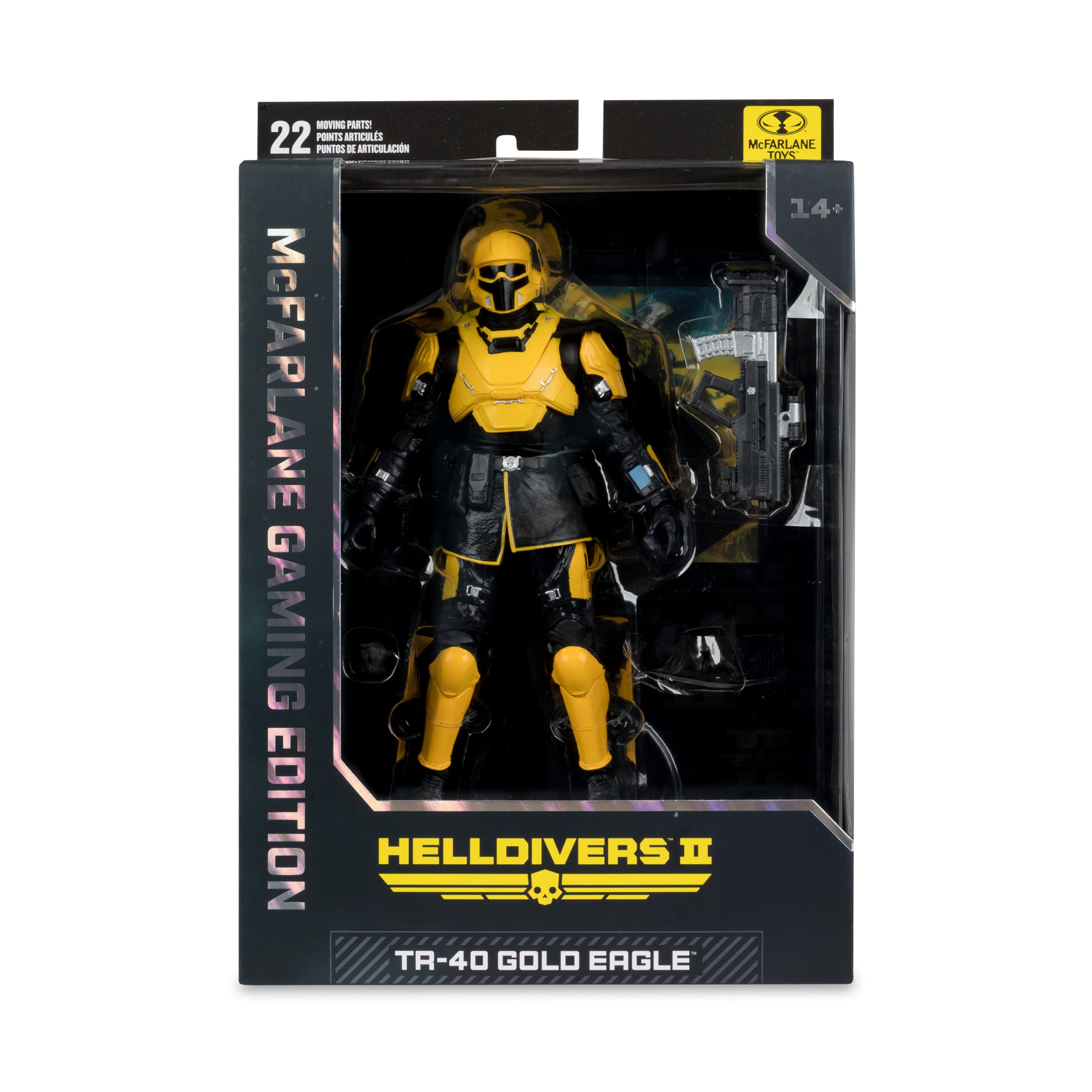 Helldivers 2 McFarlane Gaming Edition T4-40 Gold Eagle Action Figure Gallery Image 10