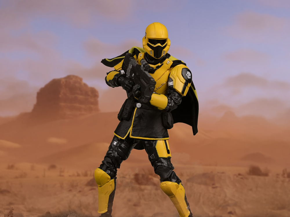 Image of Helldivers 2 McFarlane Gaming Edition T4-40 Gold Eagle Action Figure