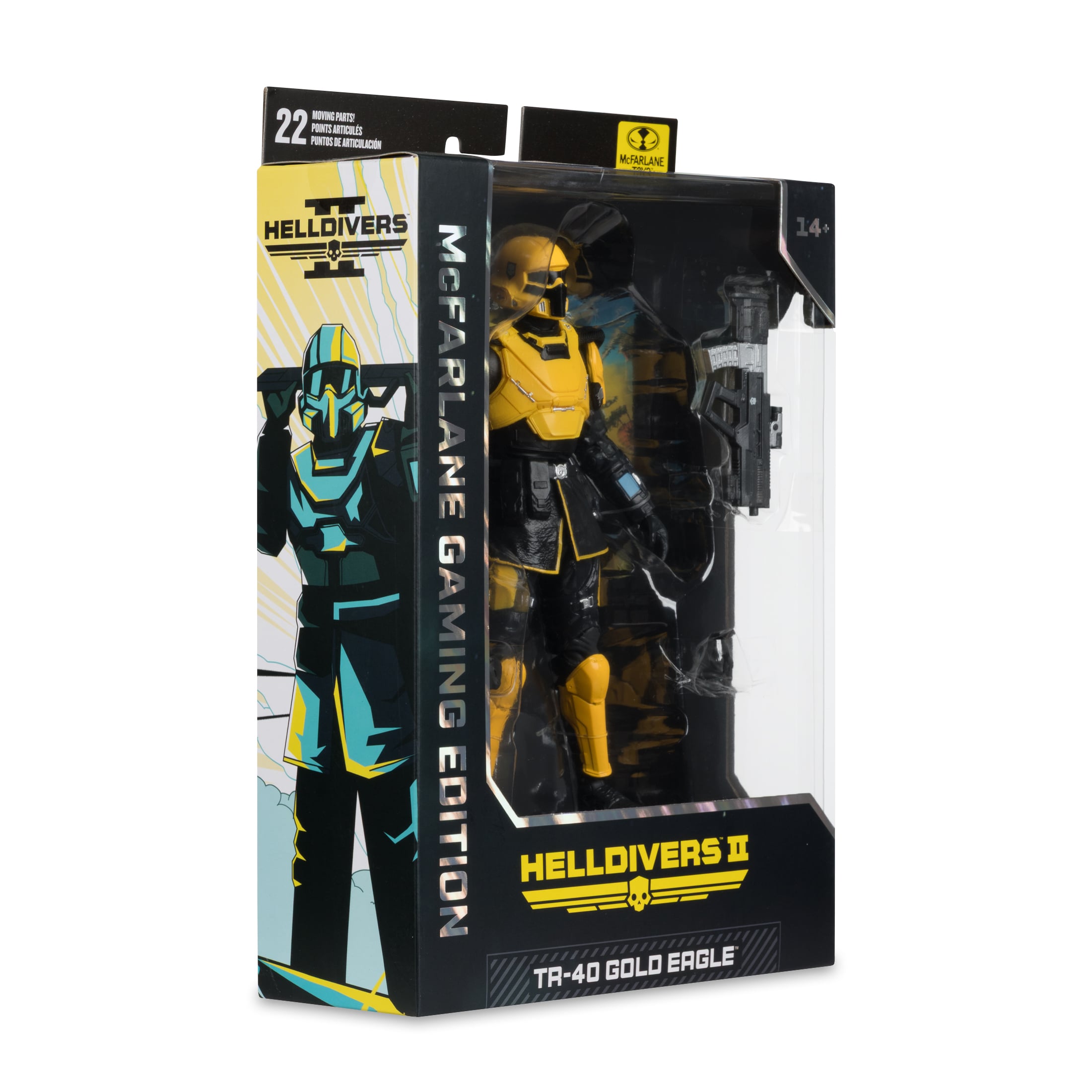 Helldivers 2 McFarlane Gaming Edition T4-40 Gold Eagle Action Figure Gallery Image 11