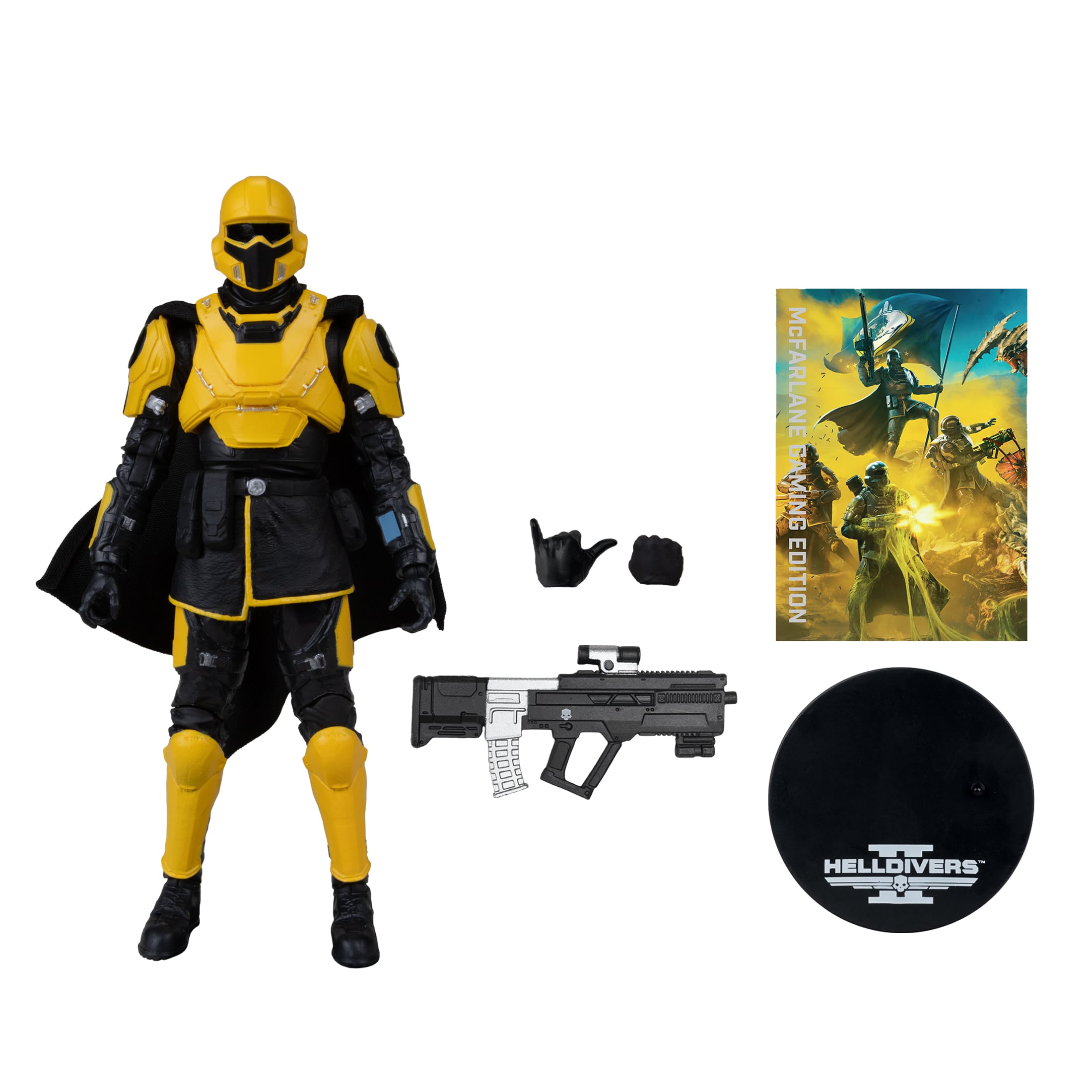 Helldivers 2 McFarlane Gaming Edition T4-40 Gold Eagle Action Figure Gallery Image 8