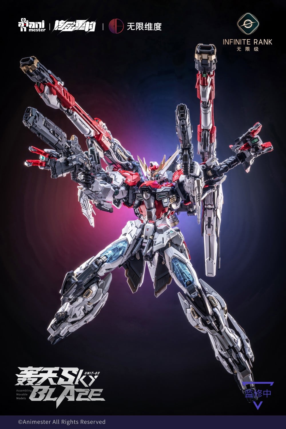 Infinite Rank Unit-03 Sky Blaze 1/72 Scale Model Kit Gallery Image 10