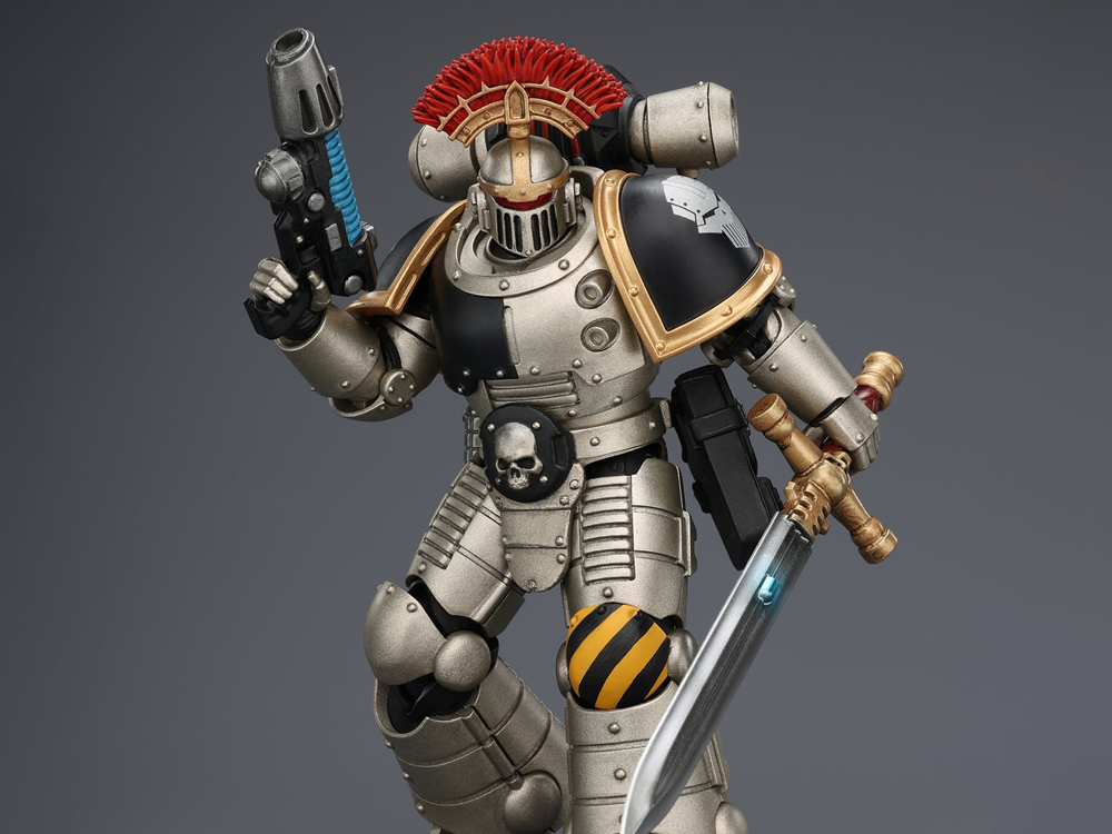 Warhammer: The Horus Heresy Iron Warriors MkII Tactical Sergeant with Power Sword, Bolt Pistol and Plasma Pistol 1/18 Scale Action Figure Gallery Image 1