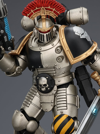 Image of Warhammer: The Horus Heresy Iron Warriors MkII Tactical Sergeant with Power Sword, Bolt Pistol and Plasma Pistol 1/18 Scale Action Figure