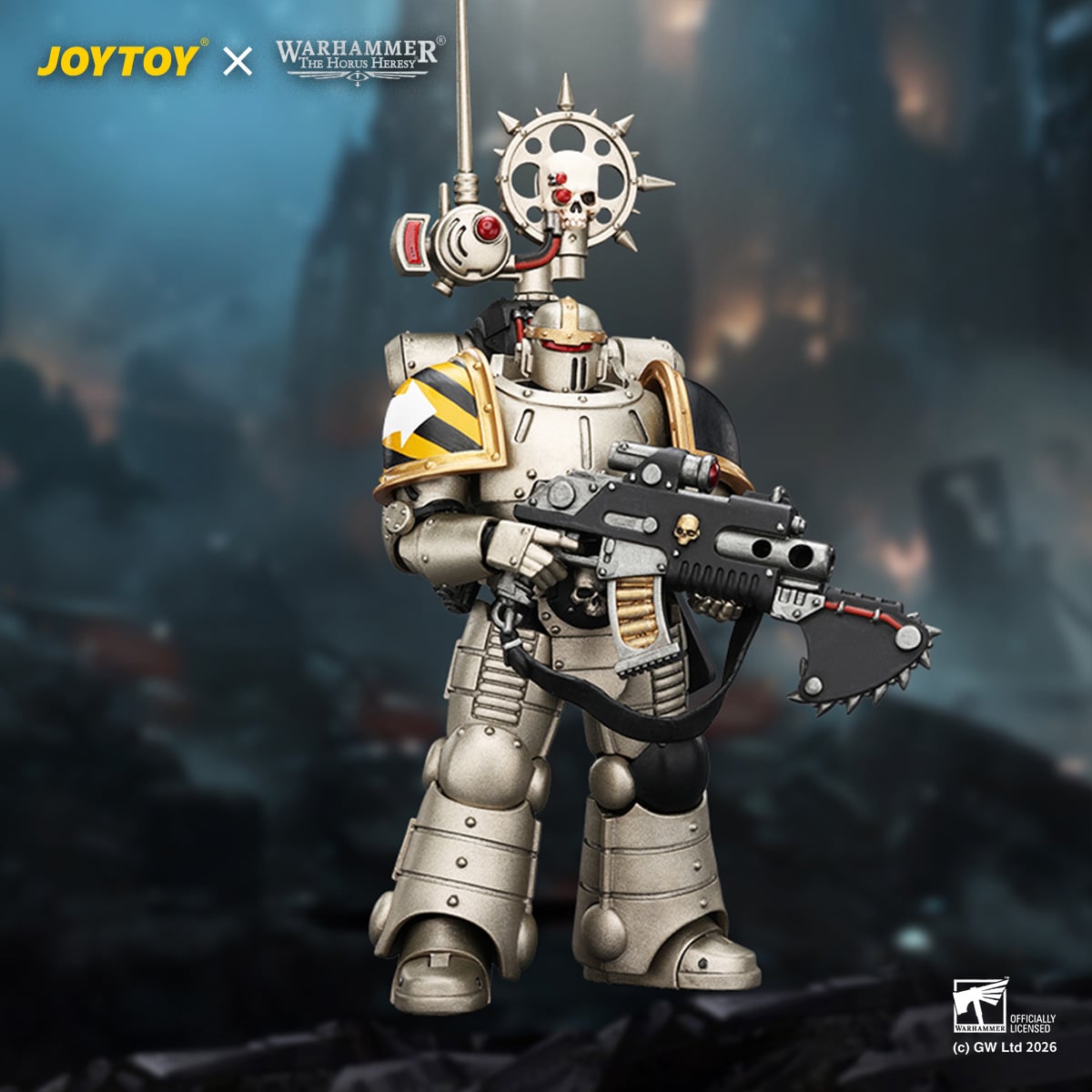 Warhammer: The Horus Heresy Iron Warriors MkII Legionary 2 with Bolter and Bolt Pistol 1/18 Scale Action Figure Gallery Image 3