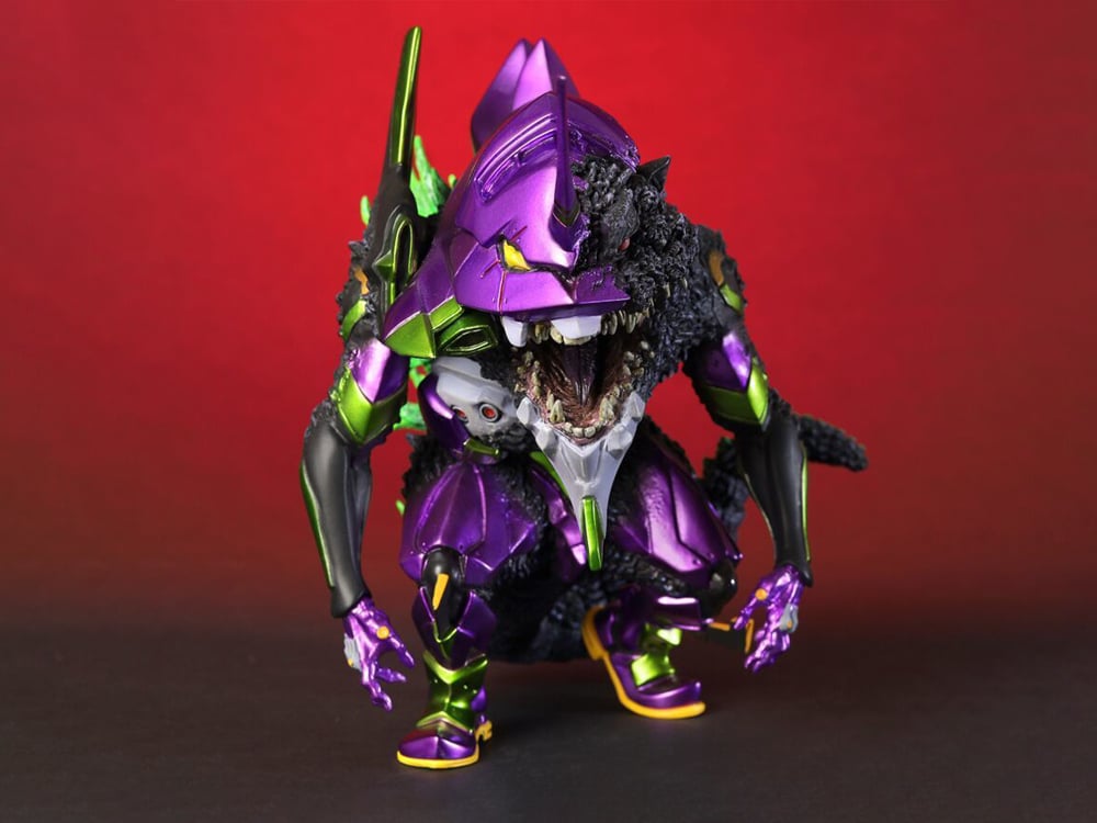 Godzilla vs. Evangelion Defo-Real Evangelion Unit-01 "G" Awakening (Metallic Color Ver.) Figure Gallery Image 1