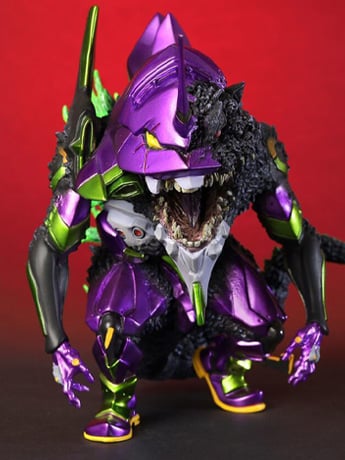 Image of Godzilla vs. Evangelion Defo-Real Evangelion Unit-01 "G" Awakening (Metallic Color Ver.) Figure