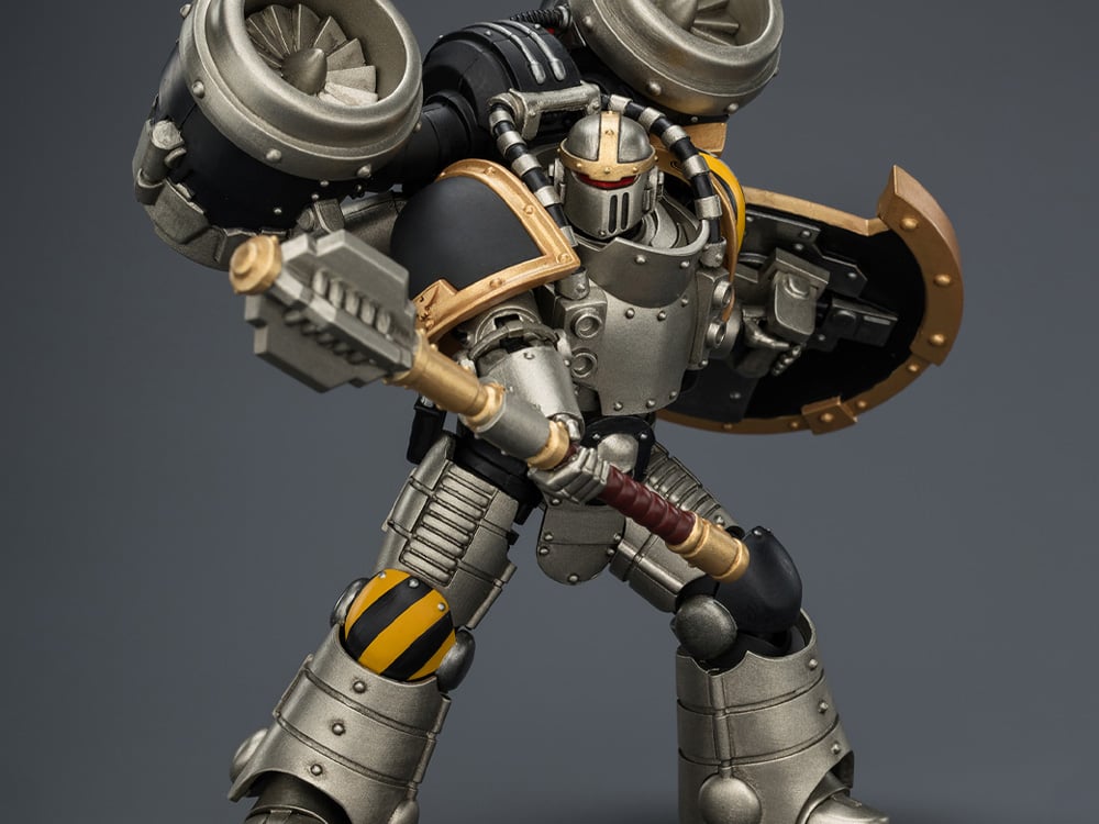 Warhammer: The Horus Heresy Iron Warriors MkII Assault Sergeant with Disintegrator Pistol, Power Maul & Combat Shield 1/18 Scale Action Figure Gallery Image 1