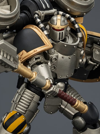 Warhammer: The Horus Heresy Iron Warriors MkII Assault Sergeant with Disintegrator Pistol, Power Maul & Combat Shield 1/18 Scale Action Figure Gallery Image 2