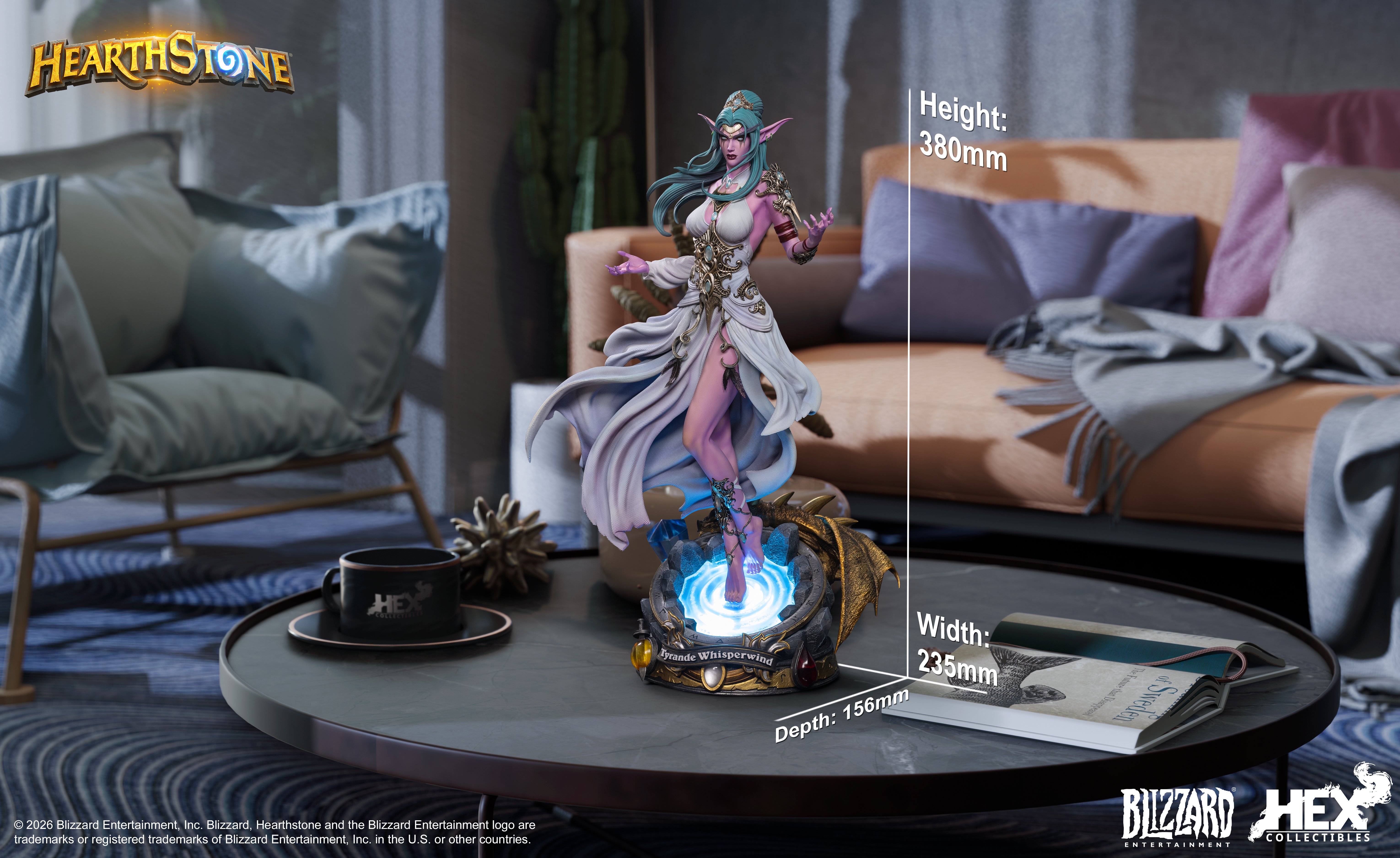 Hearthstone Tyrande Whisperwind 1/6 Scale Statue Gallery Image 19
