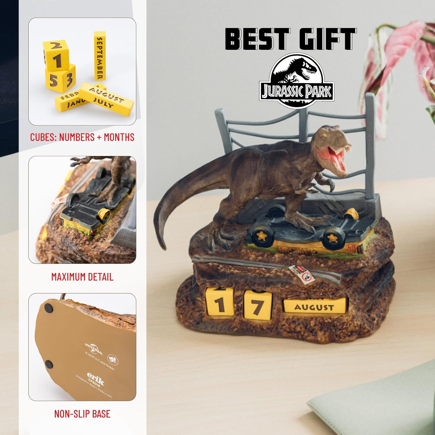 Jurassic Park 3D Perpetual Calendar Gallery Image 8