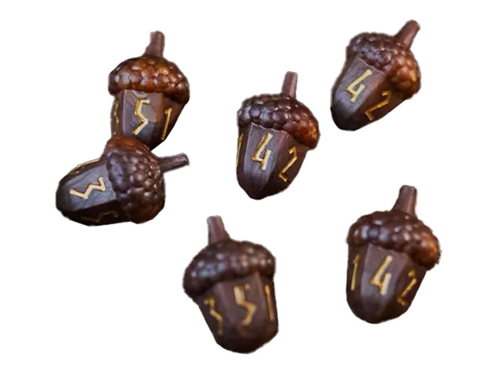 Legend in the Mist Acorn d6 Dice Set Gallery Image 1