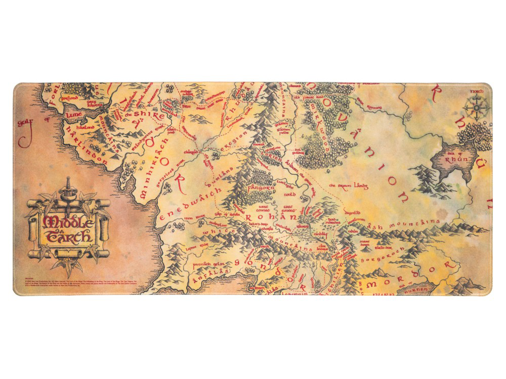 The Lord of the Rings Middle-earth XL Desk Mat Gallery Image 1