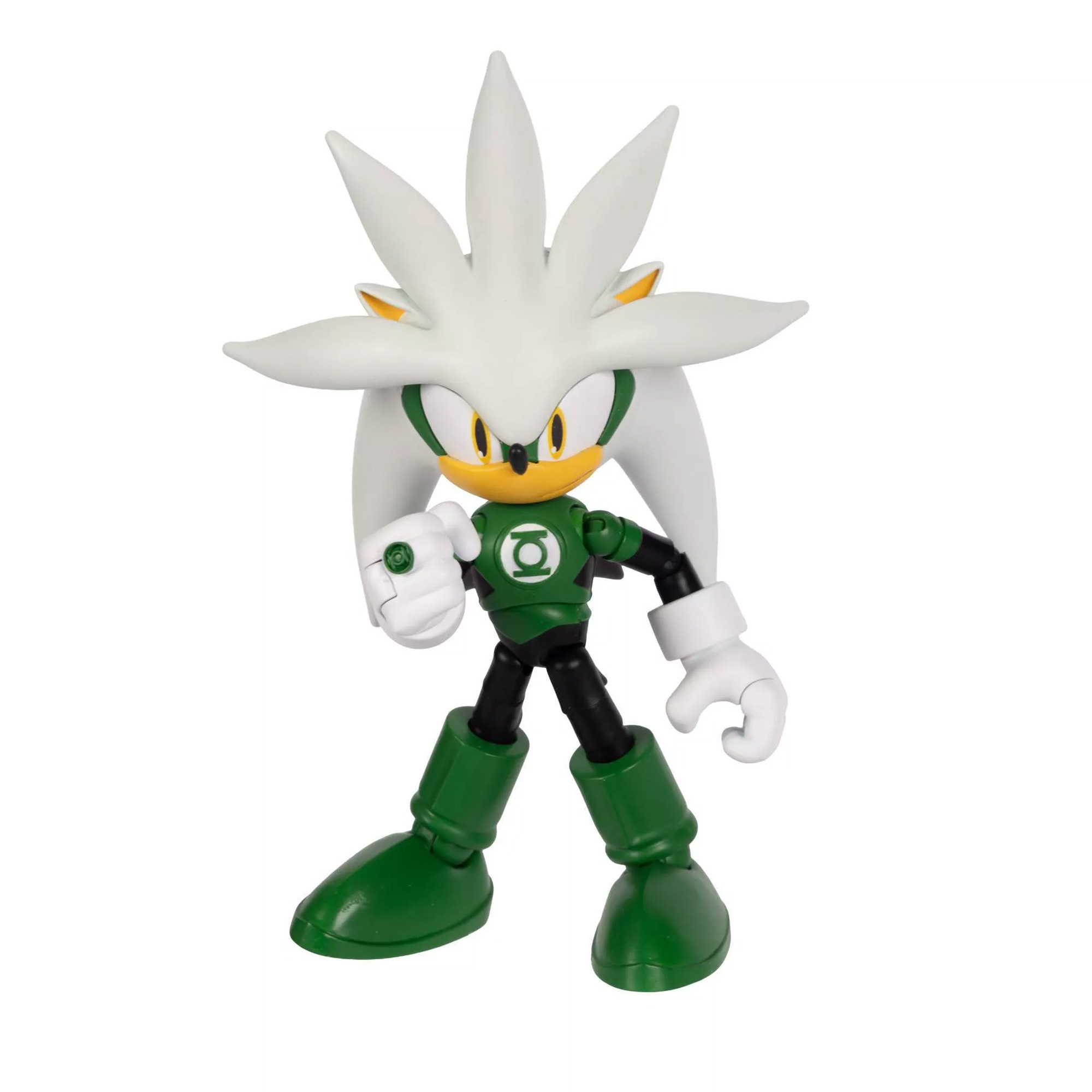 DC x Sonic the Hedgehog Silver as Green Lantern 5-Inch Scale Action Figure Gallery Image 3