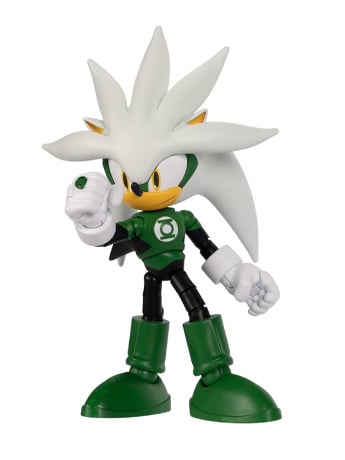DC x Sonic the Hedgehog Silver as Green Lantern 5-Inch Scale Action Figure Gallery Image 2