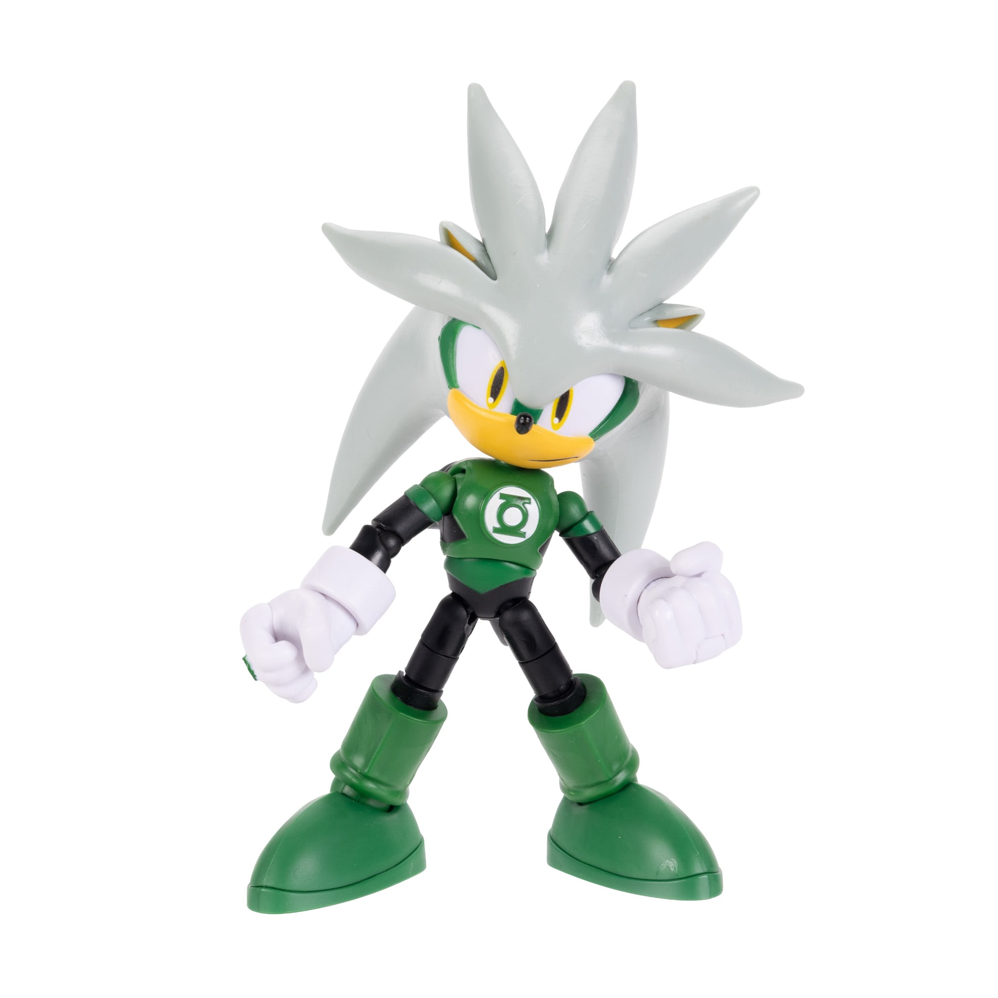 DC x Sonic the Hedgehog Silver as Green Lantern 5-Inch Scale Action Figure Gallery Image 4