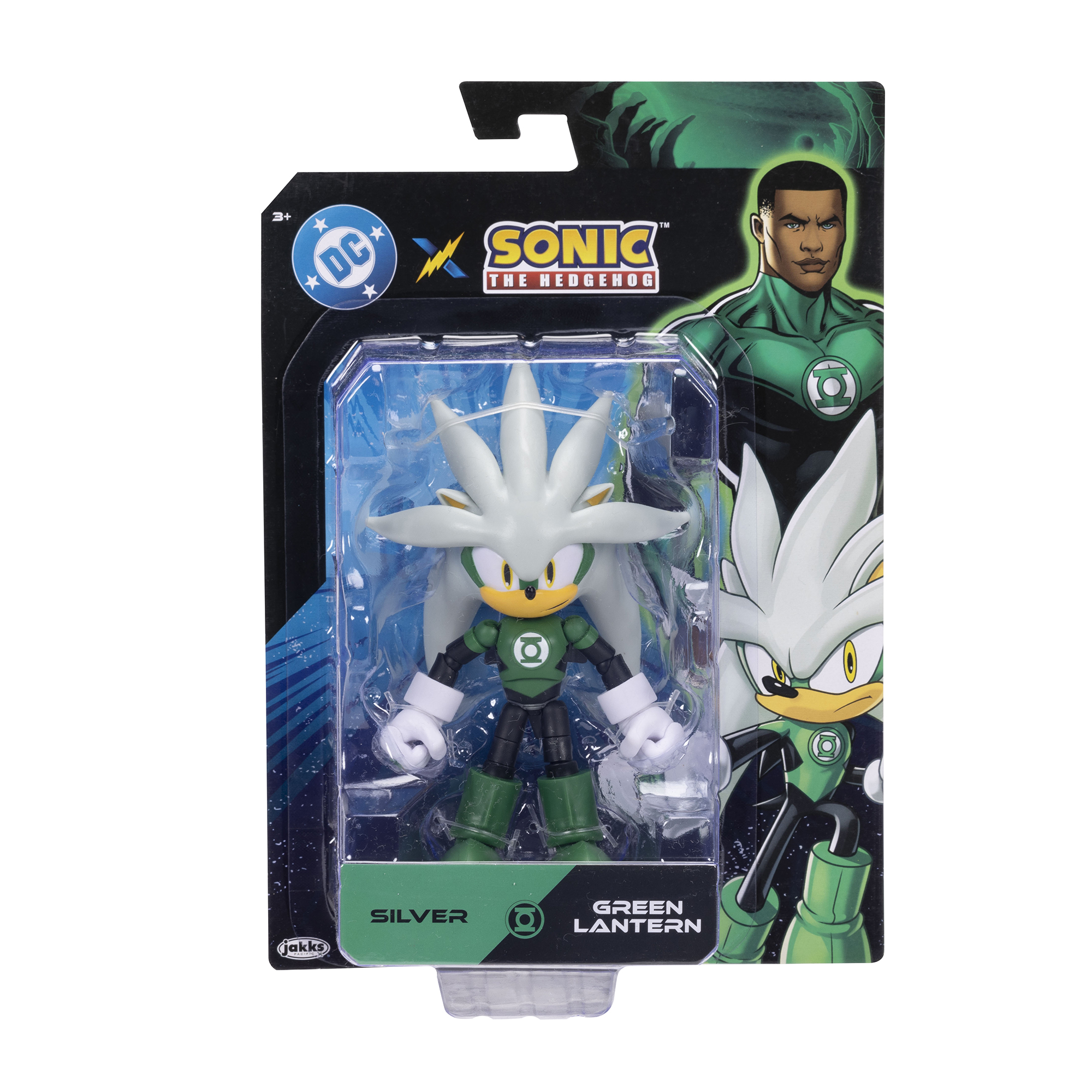 DC x Sonic the Hedgehog Silver as Green Lantern 5-Inch Scale Action Figure Gallery Image 6