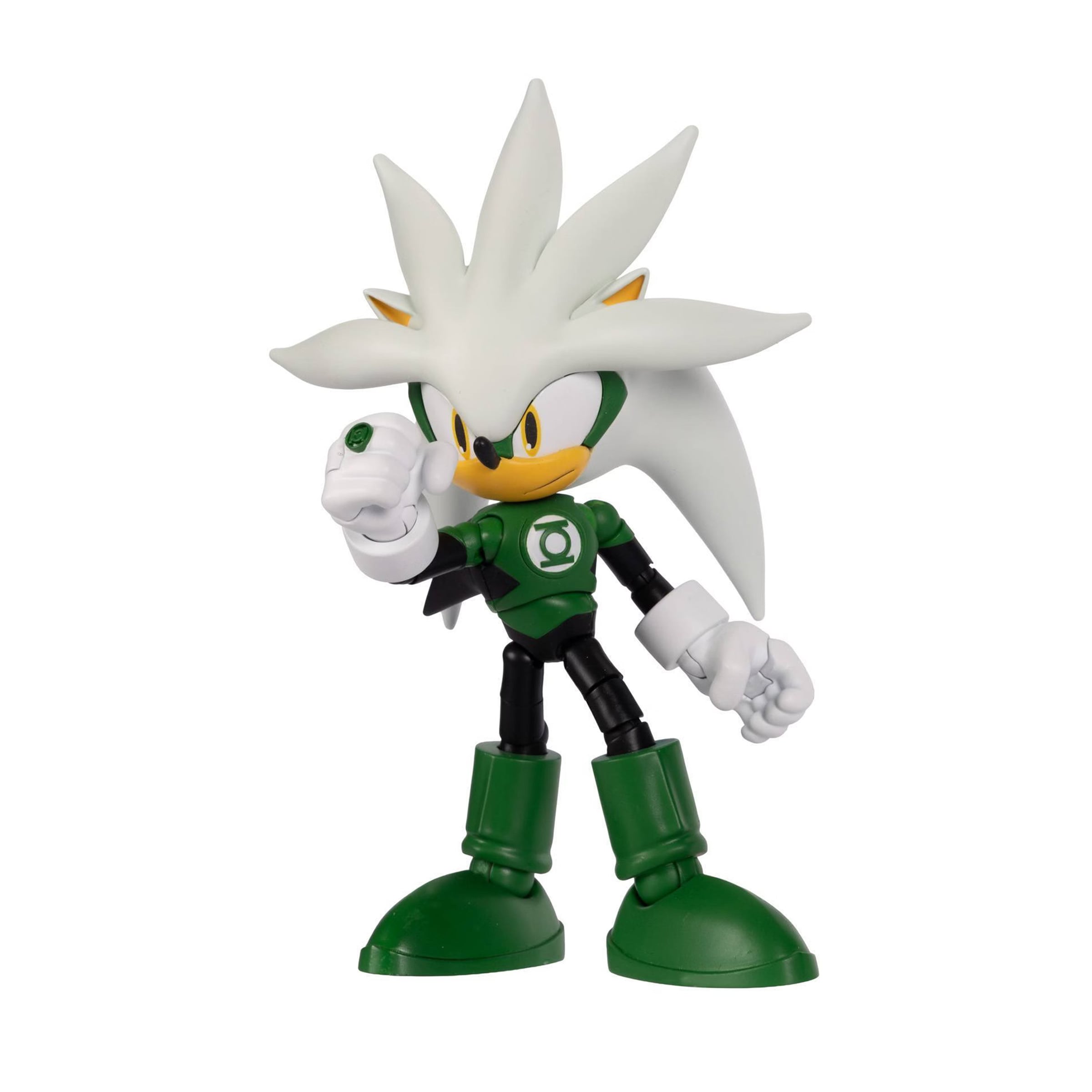 DC x Sonic the Hedgehog Silver as Green Lantern 5-Inch Scale Action Figure Gallery Image 5