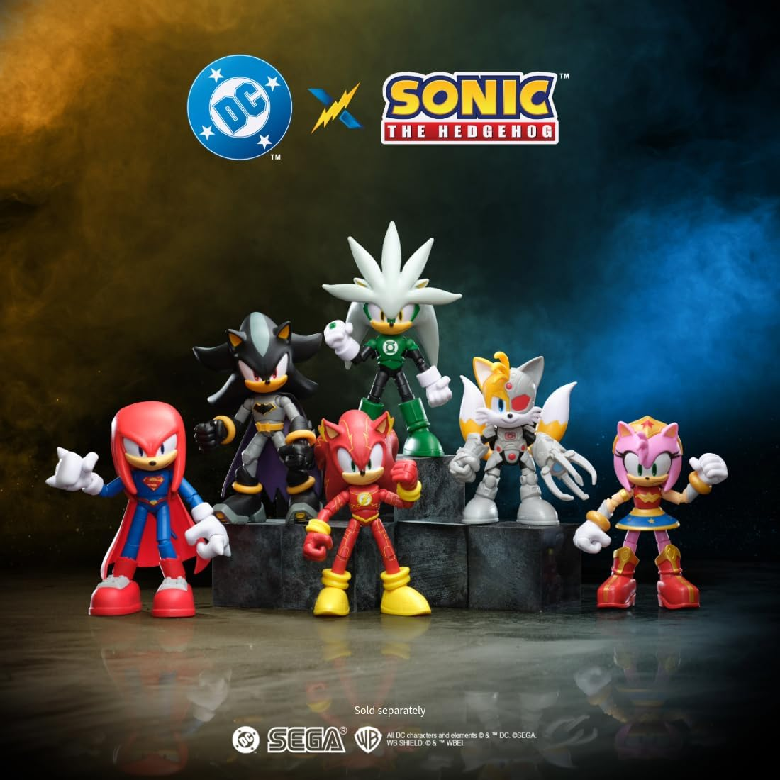 DC x Sonic the Hedgehog Sonic as The Flash 5-Inch Scale Action Figure Gallery Image 8