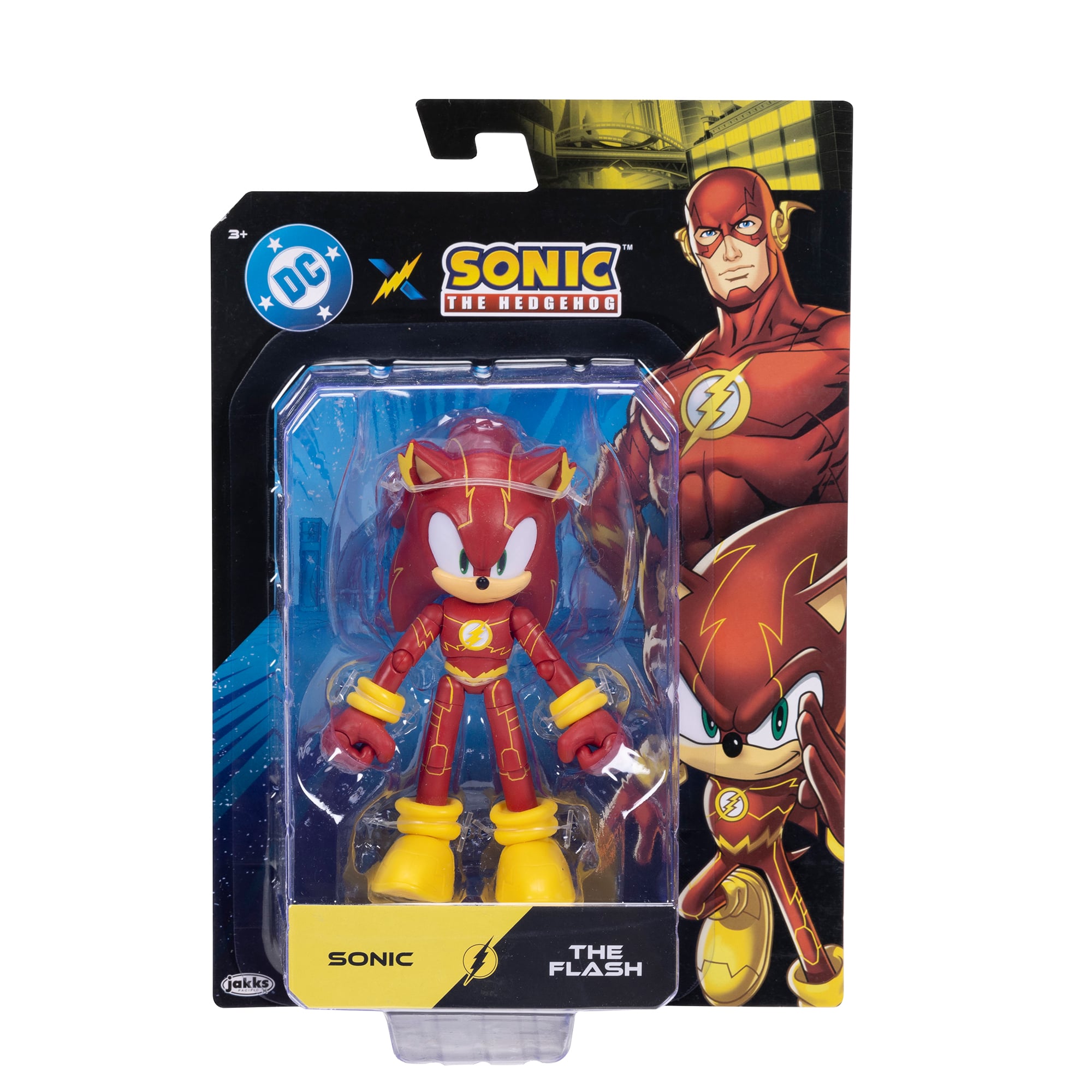 DC x Sonic the Hedgehog Sonic as The Flash 5-Inch Scale Action Figure Gallery Image 6