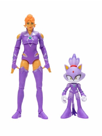 DC Comics x Sonic the Hedgehog Blaze the Cat & Starfire Action Figure Two-Pack Gallery Image 2