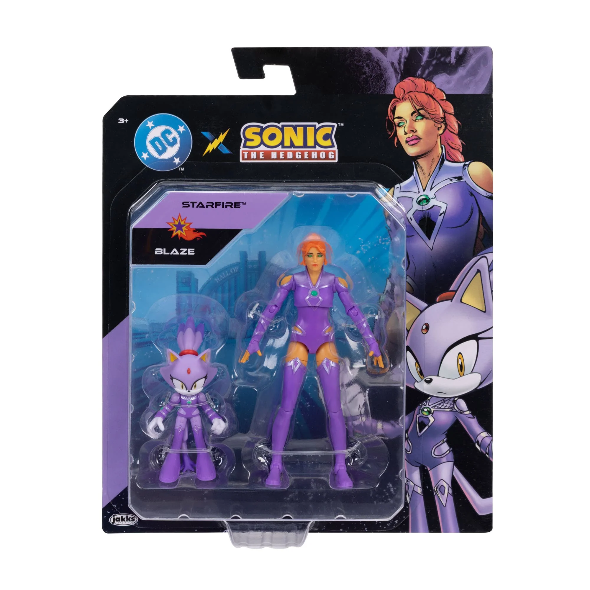 DC Comics x Sonic the Hedgehog Blaze the Cat & Starfire Action Figure Two-Pack Gallery Image 5