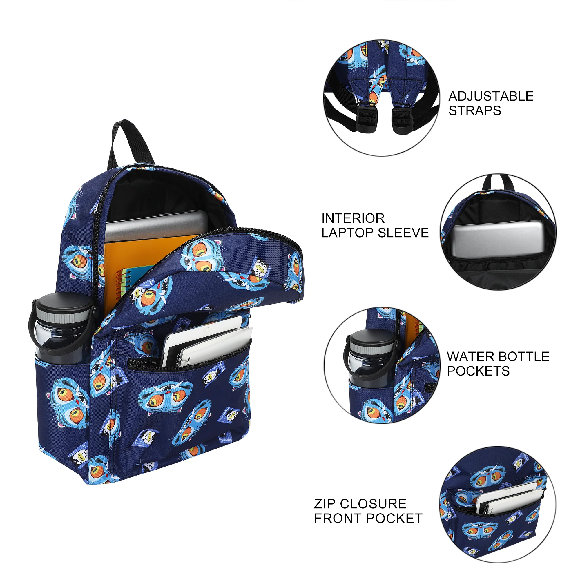KPop Demon Hunters Derpy All-Over-Print Backpack Gallery Image 7