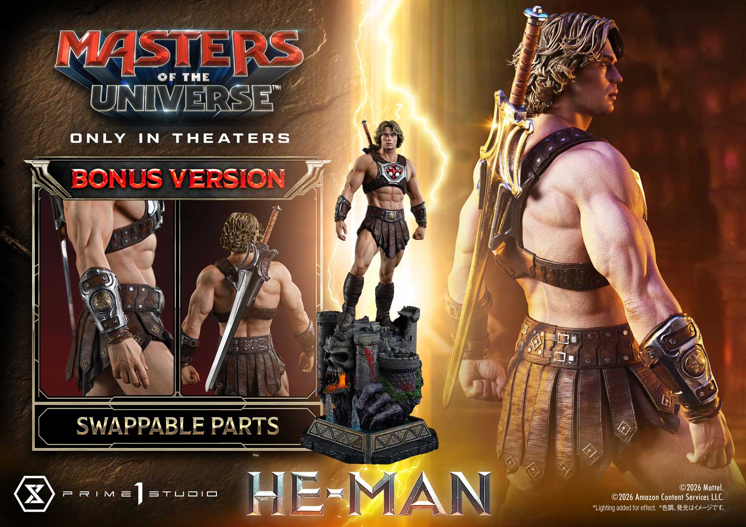 Masters of the Universe (2026) Real Elite Masterline He-Man (Deluxe Bonus Ver.) 1/3 Scale Limited Edition Statue Gallery Image 3