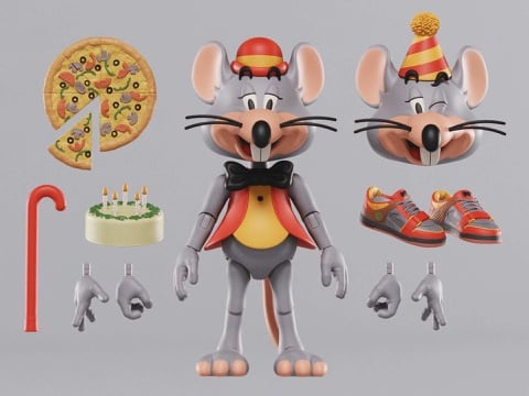 Chuck E. Cheese 50th Anniversary Chuck E. Cheese (Standard) 1/12 Scale Limited Edition Action Figure Gallery Image 8
