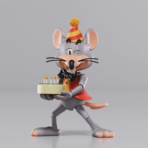 Chuck E. Cheese 50th Anniversary Chuck E. Cheese (Standard) 1/12 Scale Limited Edition Action Figure Gallery Image 5