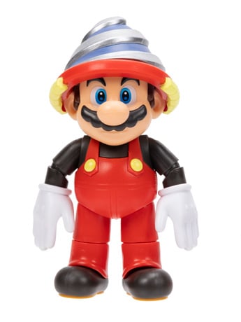 World of Nintendo Drill Mario with Drill Mushroom 4-Inch Scale Action Figure Gallery Image 2