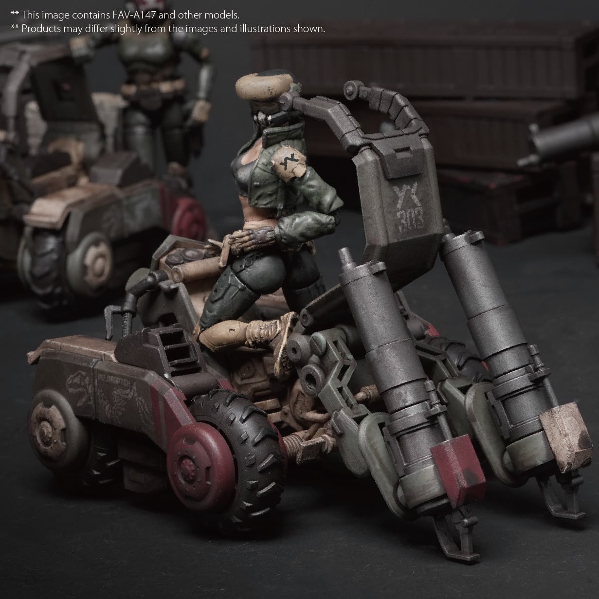 Acid Rain World FAV-A147 Veloraptor Speeder MK1m-4 1/18 Scale Vehicle Gallery Image 13