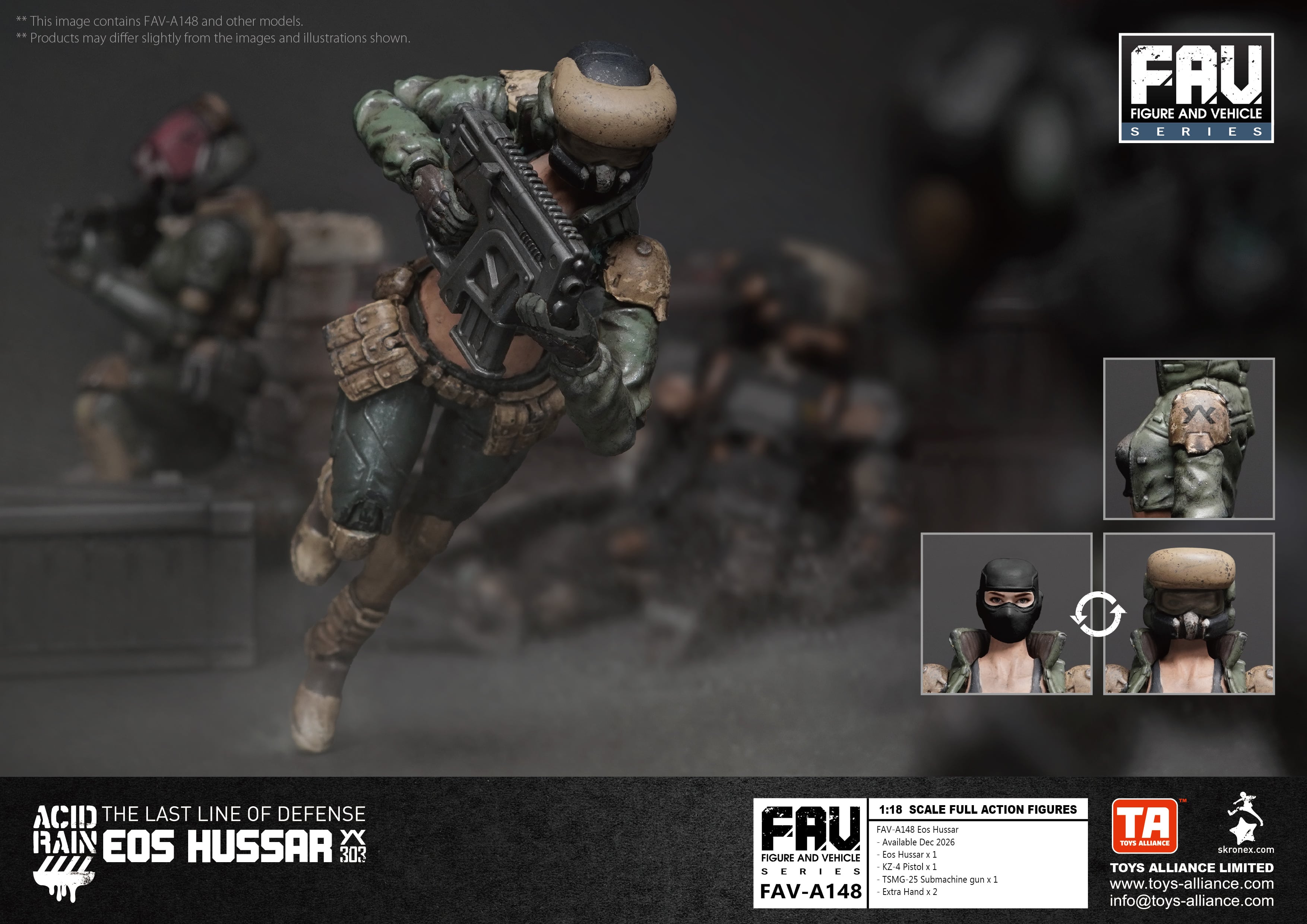 Acid Rain World FAV-A148 Eos Hussar 1/18 Scale Action Figure Gallery Image 14