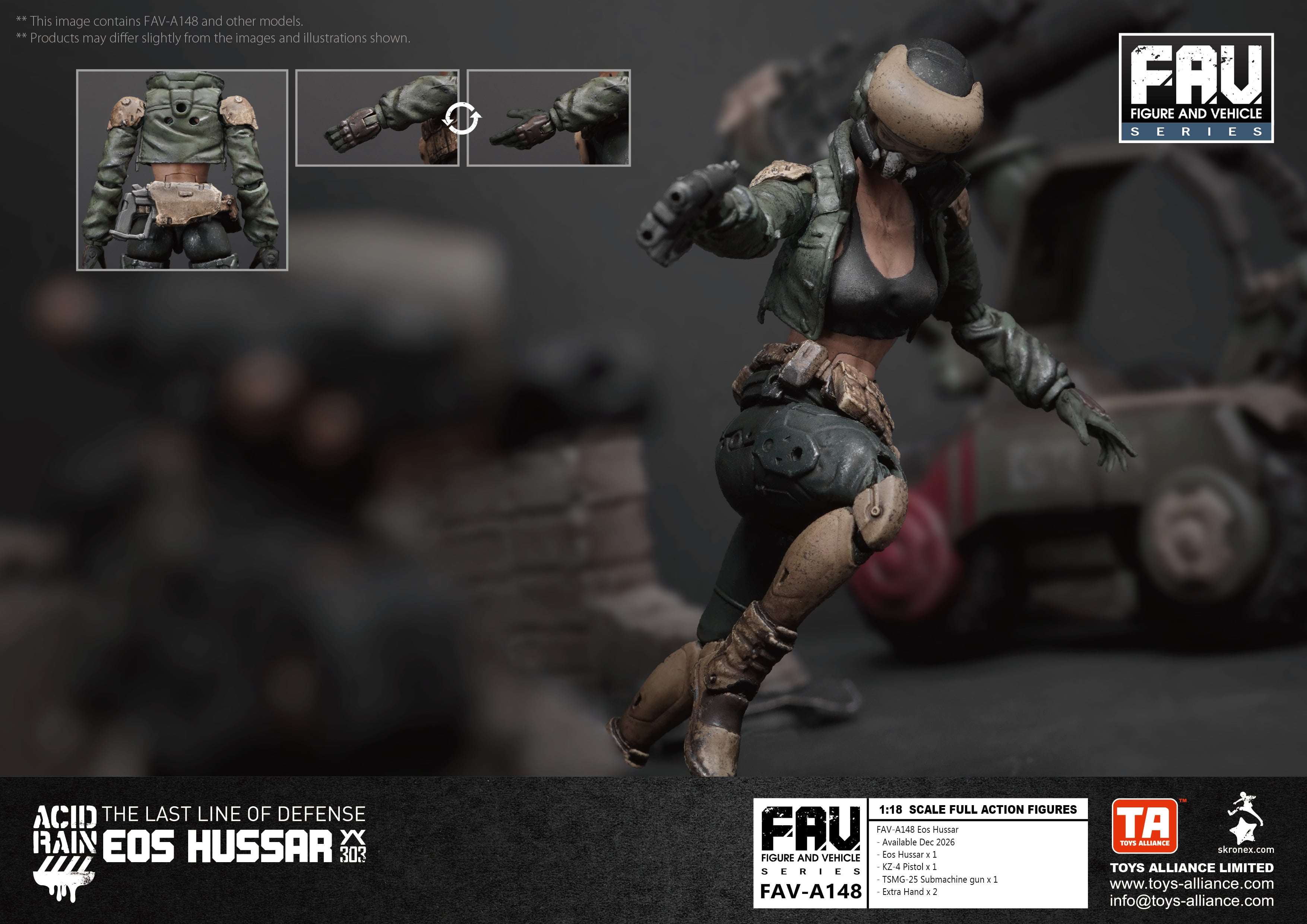 Acid Rain World FAV-A148 Eos Hussar 1/18 Scale Action Figure Gallery Image 13