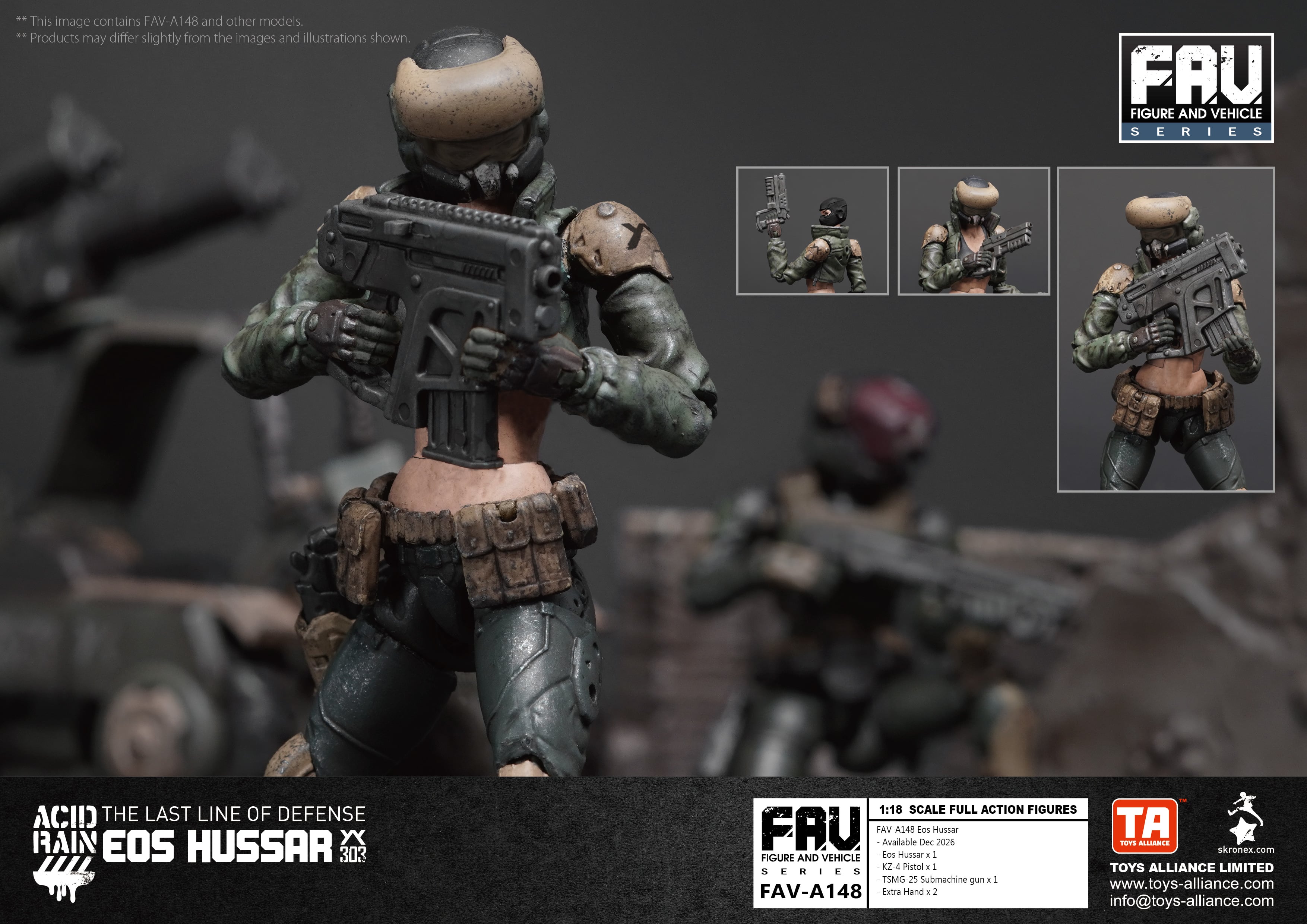 Acid Rain World FAV-A148 Eos Hussar 1/18 Scale Action Figure Gallery Image 12