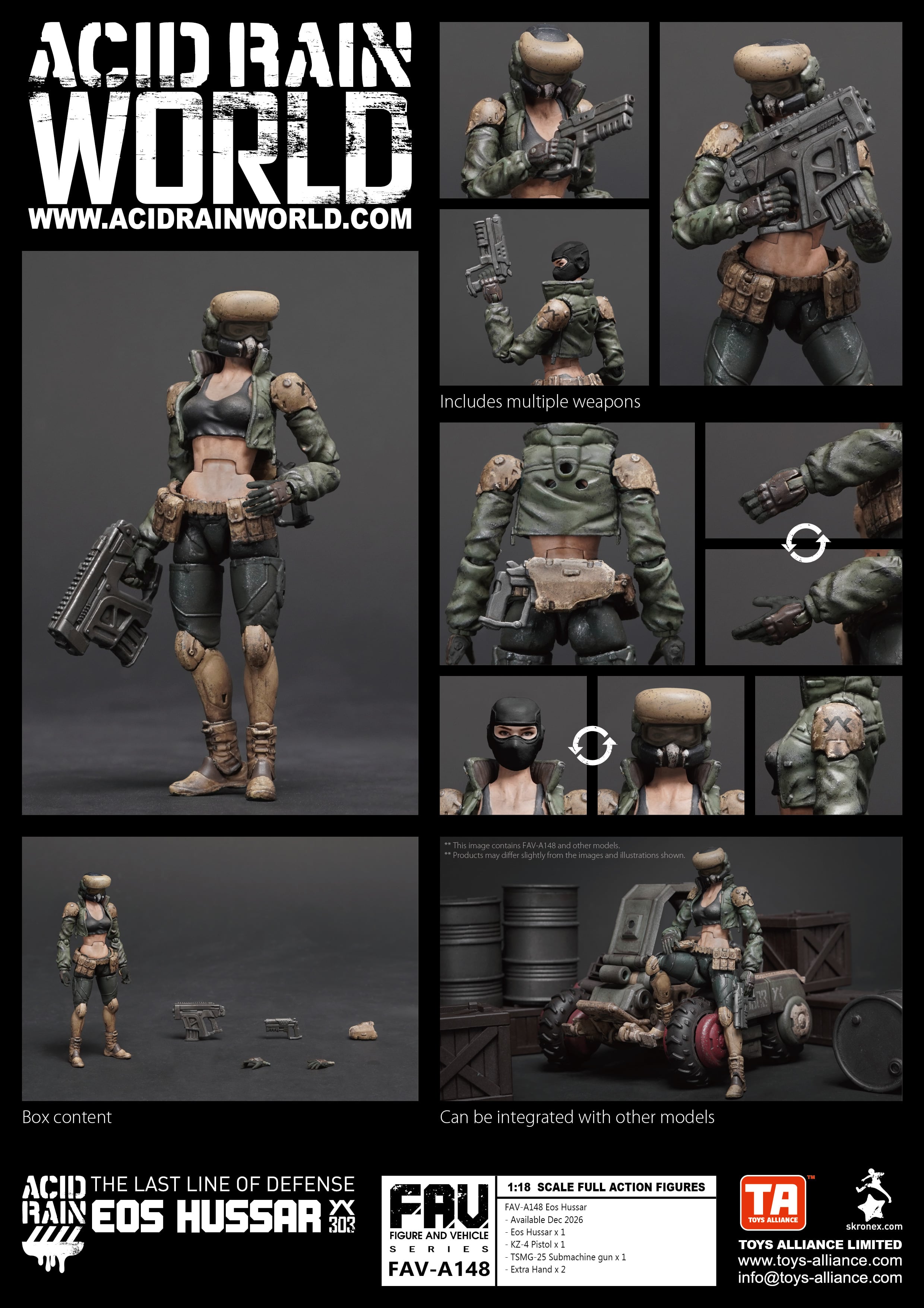 Acid Rain World FAV-A148 Eos Hussar 1/18 Scale Action Figure Gallery Image 15