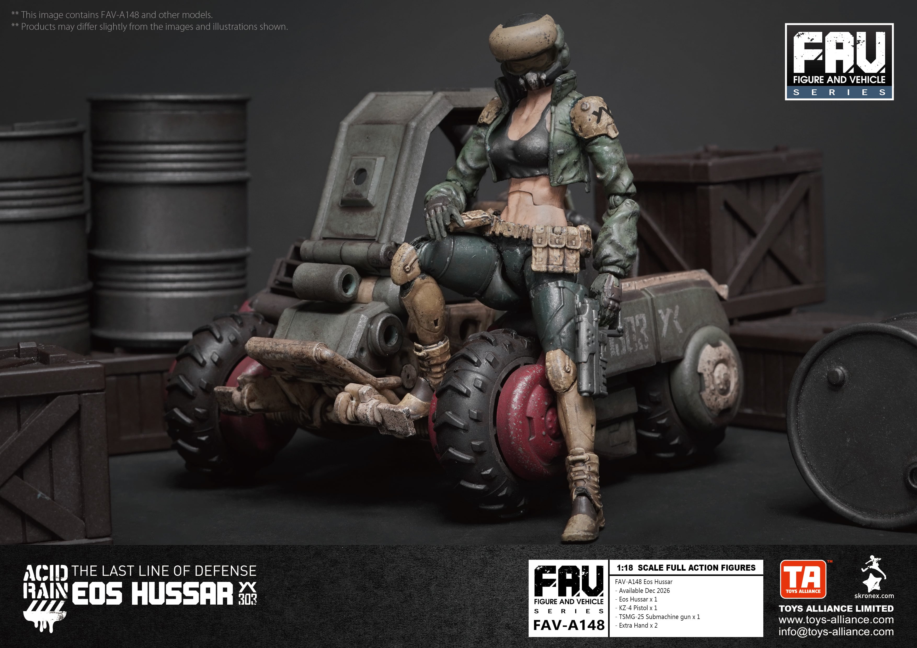 Acid Rain World FAV-A148 Eos Hussar 1/18 Scale Action Figure Gallery Image 11