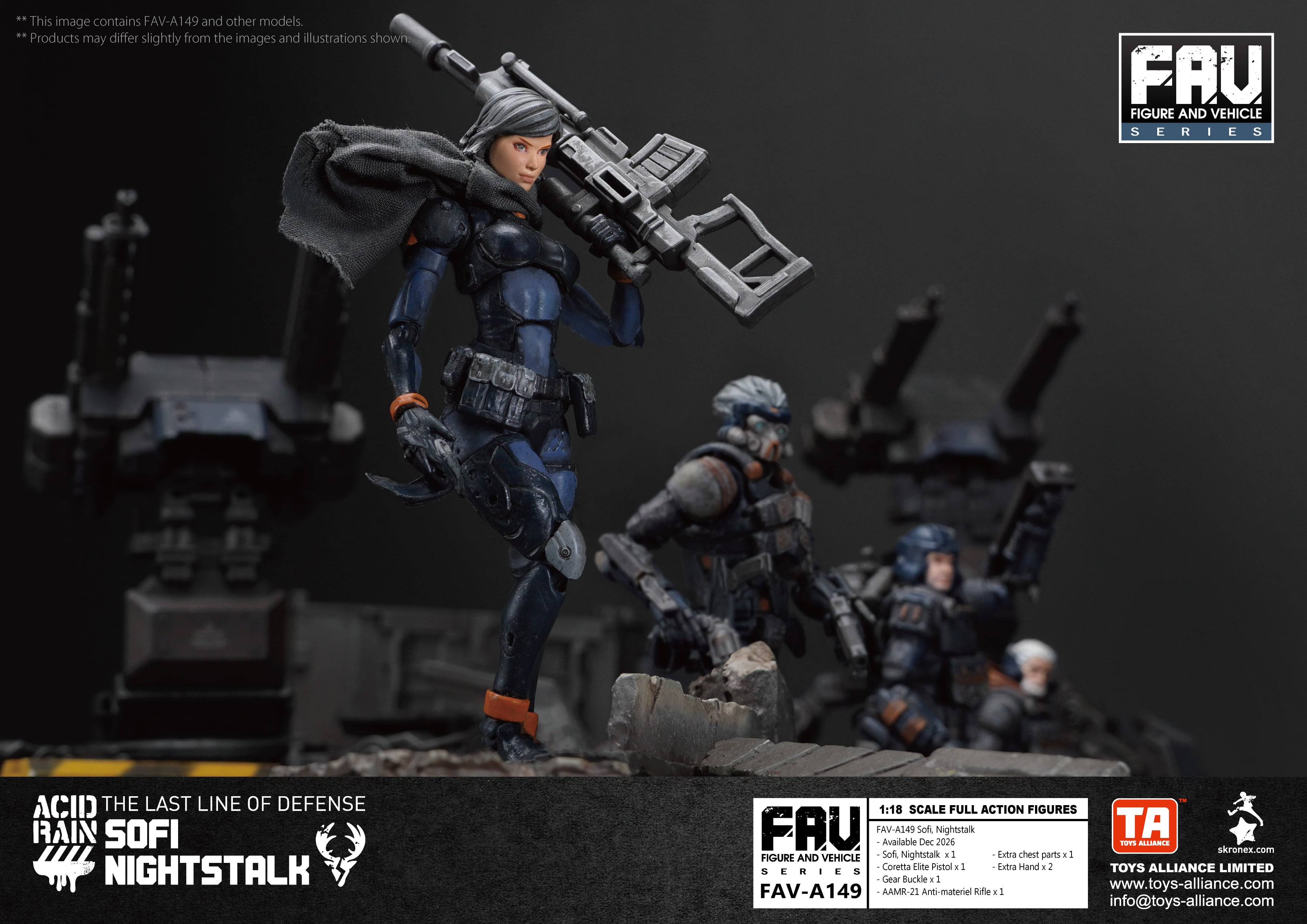 Acid Rain World FAV-A149 Sofi, Nightstalk 1/18 Scale Action Figure Gallery Image 14