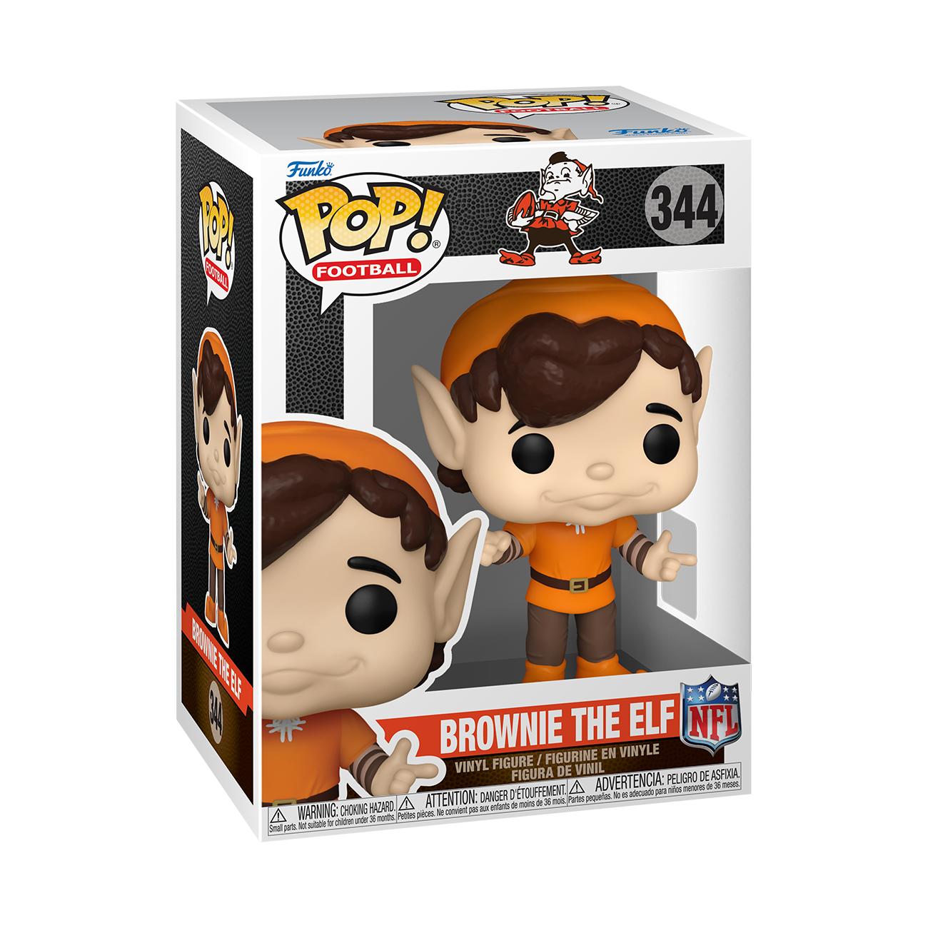 Cleveland Browns Pop! Football #344 Brownie the Elf Gallery Image 3