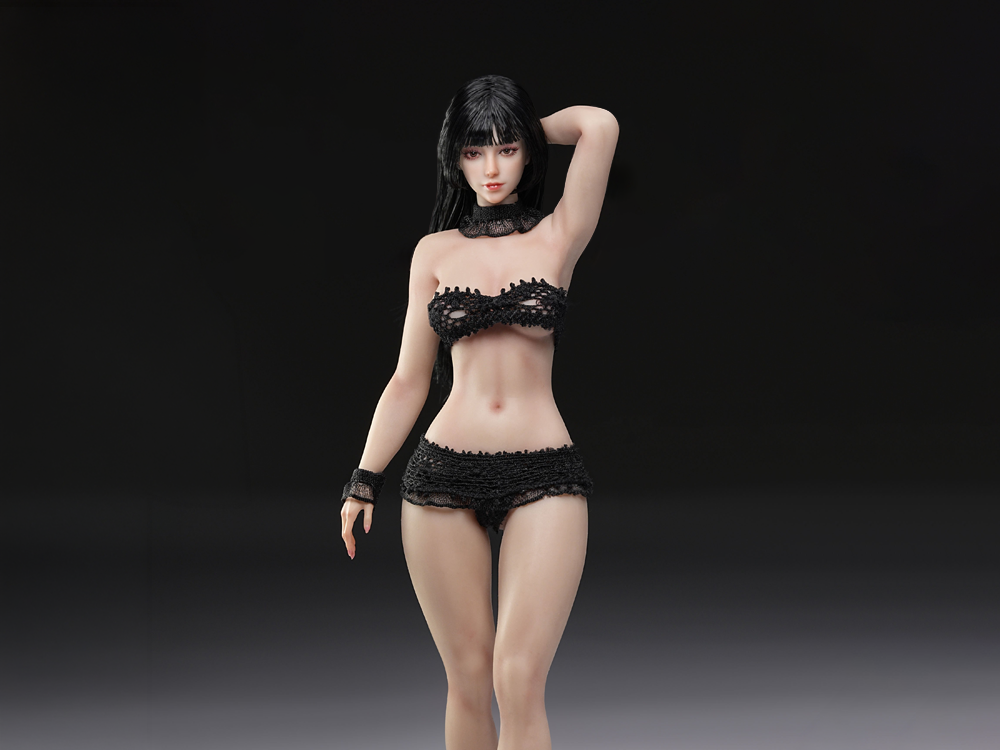 Female Body (Suntan Medium Bust) 1/12 Scale Body (TB-DD02XS with Head Sculpt) Gallery Image 1