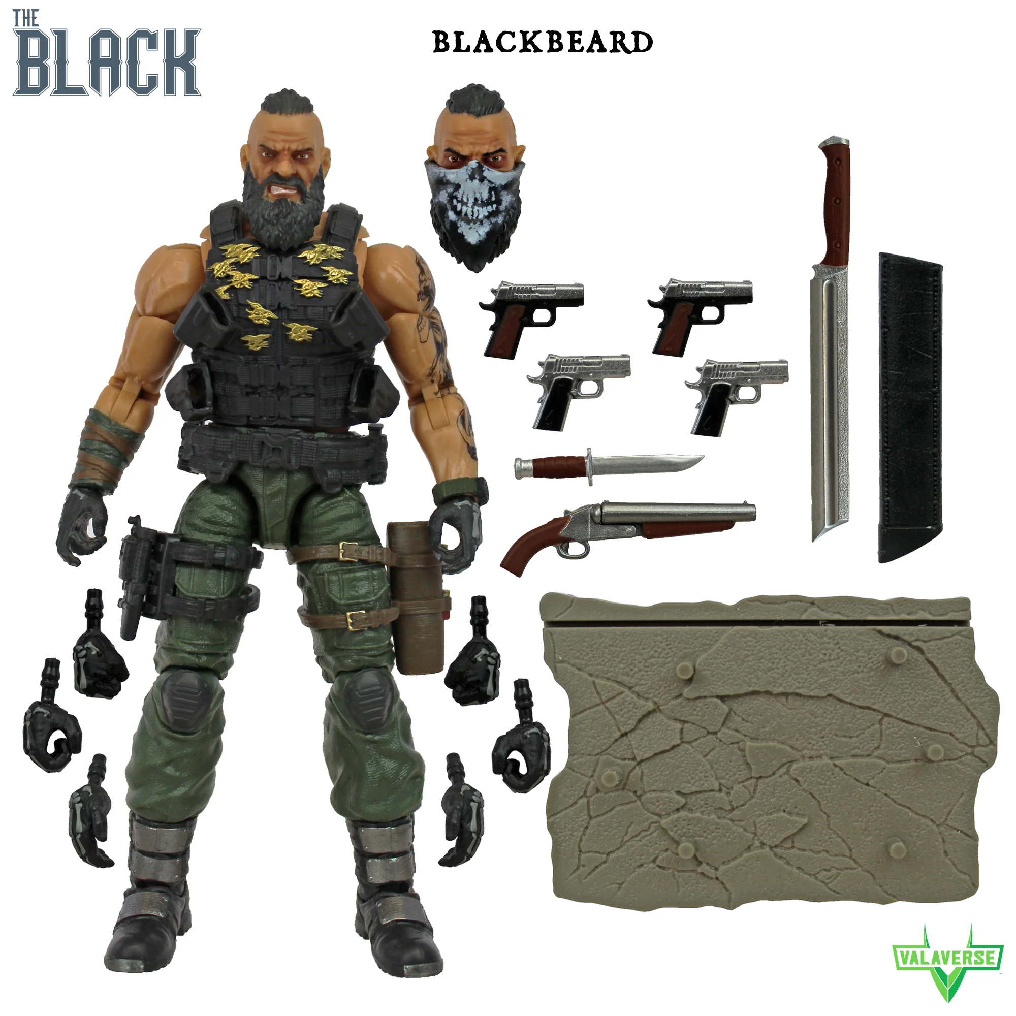 The Black Blackbeard 1/12 Scale Action Figure Gallery Image 5