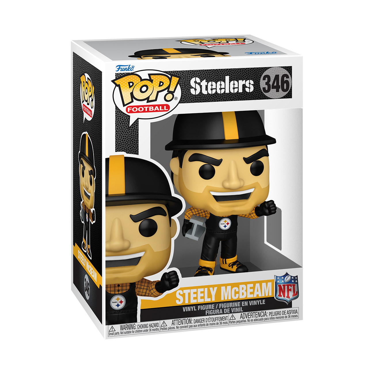 Pittsburgh Steelers Pop! Football #346 Steely McBeam Gallery Image 3