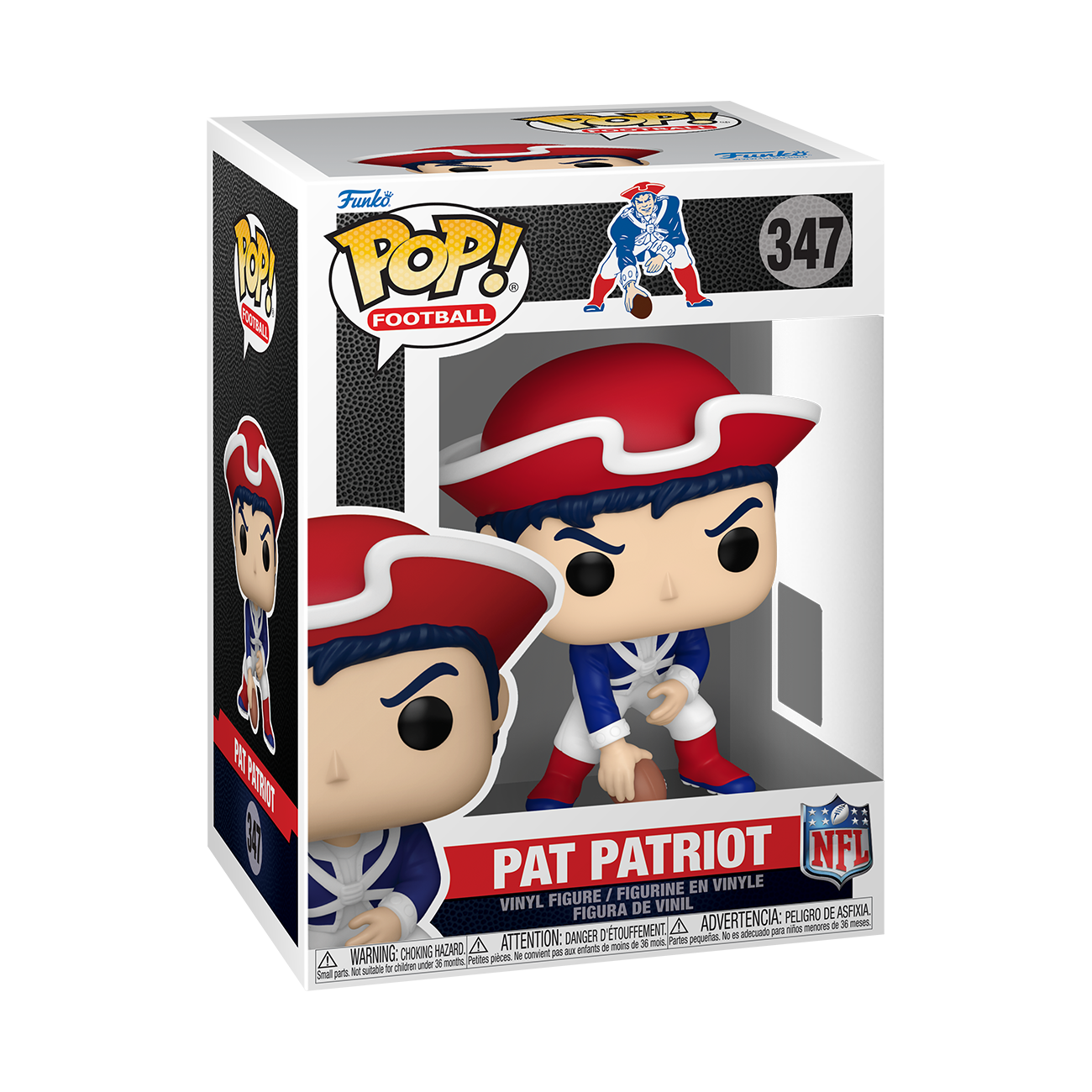 New England Patriots Pop! Football #347 Pat Patriot Gallery Image 3