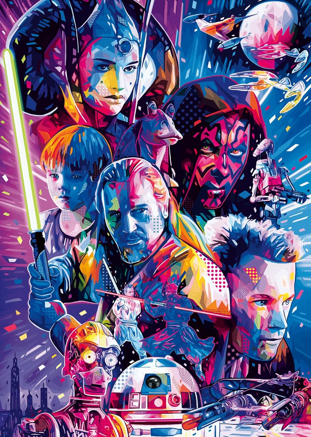 Star Wars: The Hyperspace Collection The Phantom Menace (Large Format) 500-Piece Puzzle Gallery Image 3